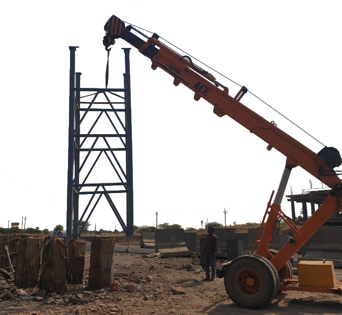 FOB Steel Column Installation